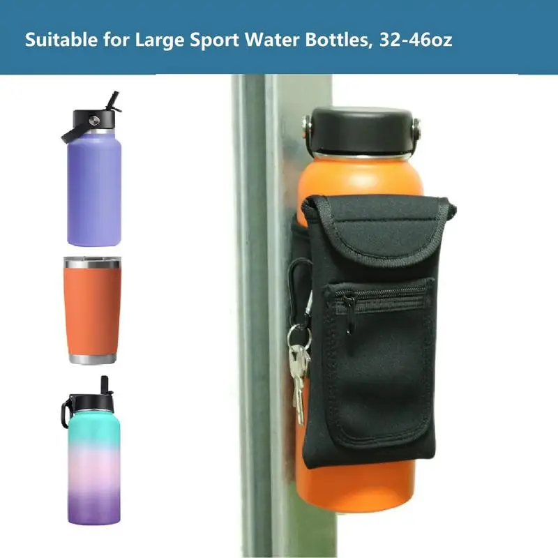 Magnetic Water Bottle Bag Portable Gym Bottle Pouch with Phone Holder Connect fitness equipment Essential fitness accessories 5