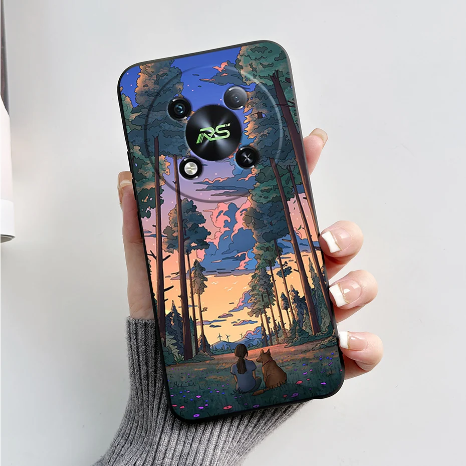 Marble Black Matte Soft TPU Silicone Full Protective Phone Case