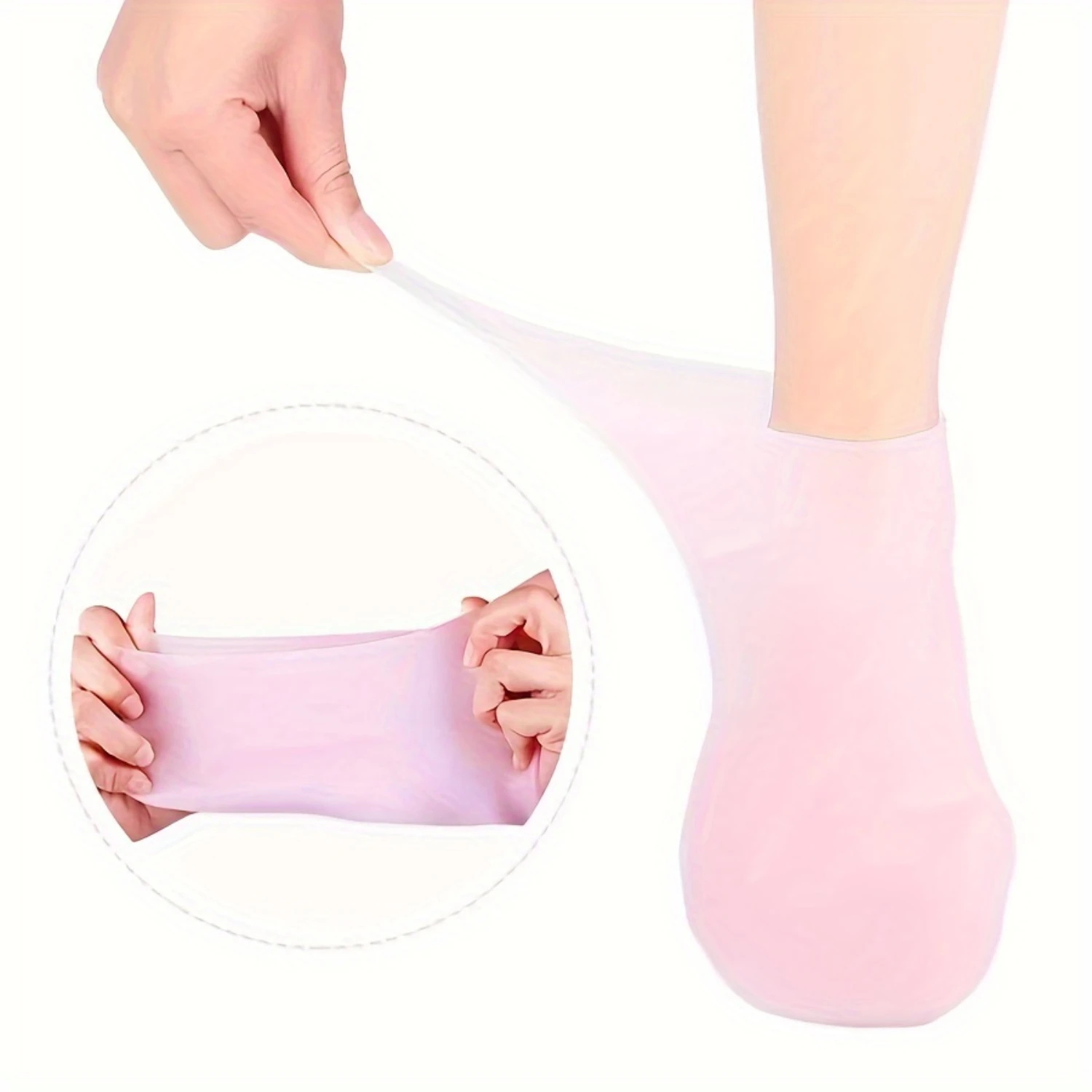 Silicone Protective Moisturizing Socks Foot Cover, Anti Cracked Feet Foot Cover, Bath Pedicure Socks For Dry Heel And Softe