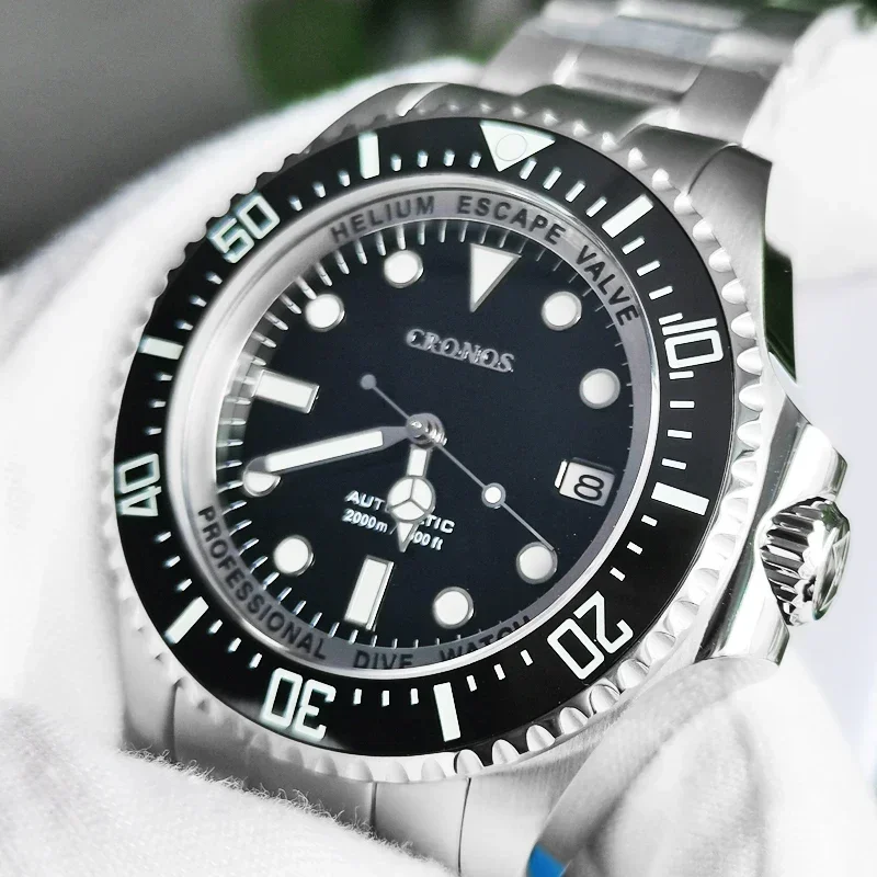 CRONOS ダイバーズウォッチ Cronos 2000M Diving Watch L6009M Swiss BGW-9 Luminous
