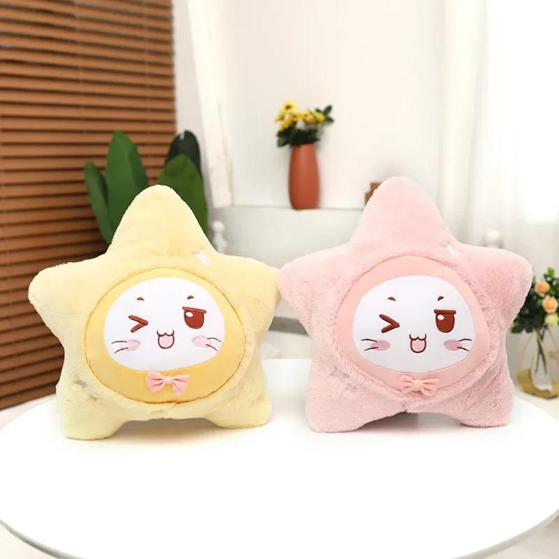 Cute Star Body Pillow Decorative Stuffed Cushion Anime Cat Plush Body Pillow Removable Gaming Chair Cushion Home Decoration 6