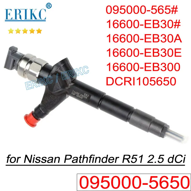 

095000-5655 16600-EB30B Fuel Inyector Nozzle 095000-5650 16600-EB30A Diesel Injector for DENSO Nissan Pathfinder 16600-EB300