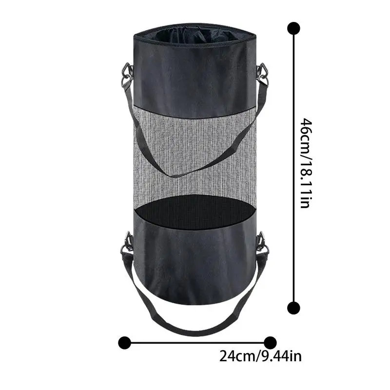 Boat Trash Can Portable Garbage Storage Bin With Drawstring Lid Pontoon Boat Trash Organizer Boating Accessories For Marine