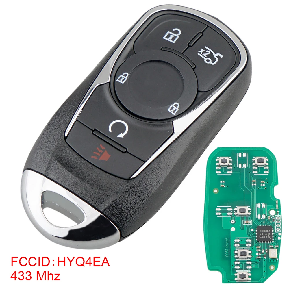 

Чехол для дистанционного ключа 433 МГц, складной чехол с чипом ID46 HYQ4EA, подходит для 2017-19 Bui-ck Lacrosse Интеллектуальный Автомобильный ключ дистанционного управления Fob
