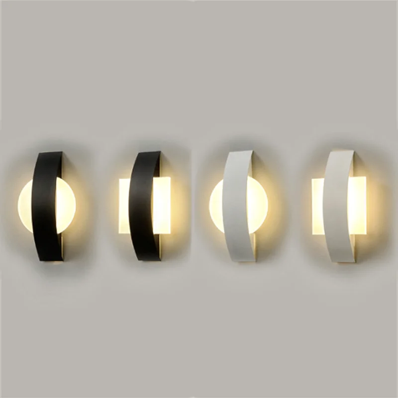 

Simple Led Wall Lamp Nordic Bedroom Bedside Light Hotel Study Living Room Interior Wall Light Corridor Lighting Living Sconce