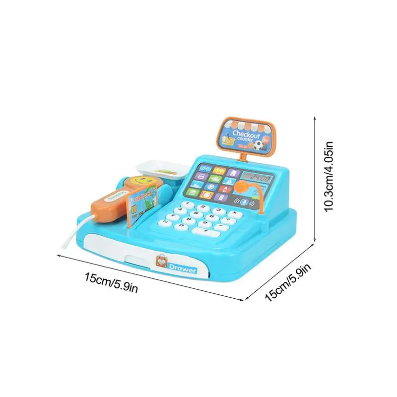 Supermarket Cash Register Pretend Play Educational Toys Preschool Learning Toy Cash Registers Fine Motor Toys xmas gifts For Kid