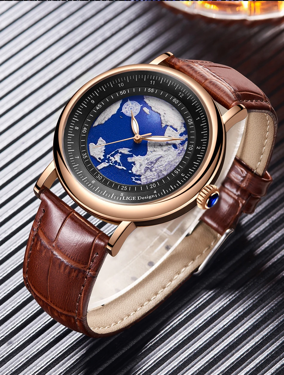Relógios masculinos de quartzo com pulseira de couro, relógios de pulso masculinos de luxo, marca superior, luminoso, data, semana, negócios, relógio masculino_voghion.com