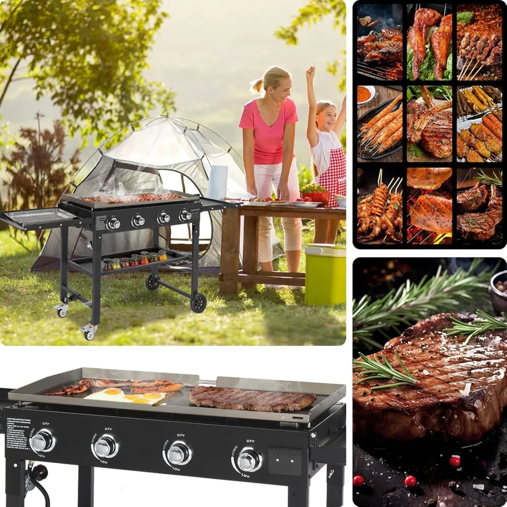 Flat Top Grill with 4 Burner 3