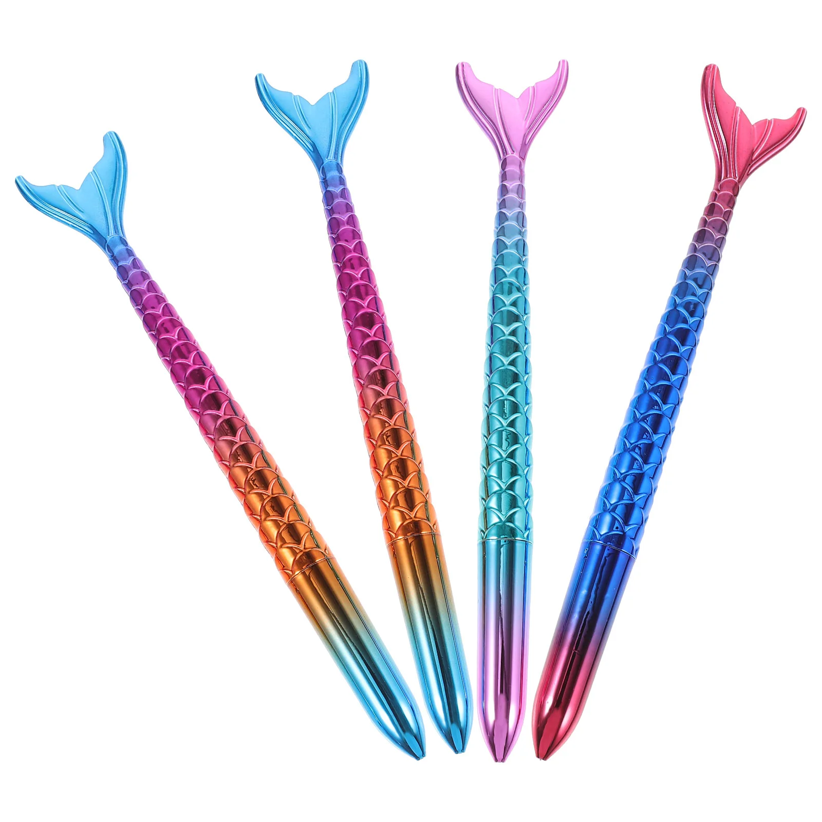 

4 Pcs Mermaid Pen Cute Ballpoint Pens Colorful Writing Creative Ink Children Portable Liquid