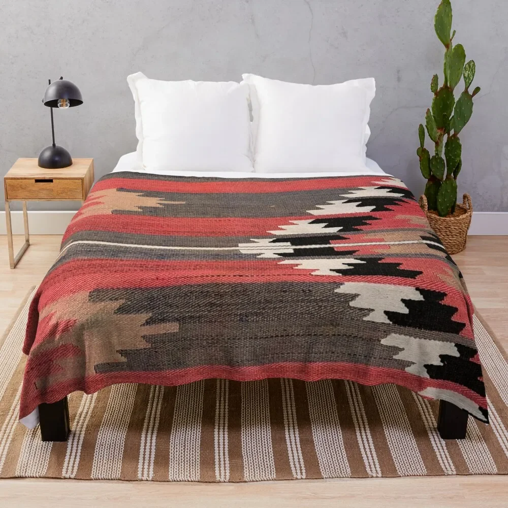 

Винтажное турецкое одеяло Kilim с геометрическим рисунком, плетение Navaho, Тканое ацтекстильное одеяло Kelim для зимы, аниме, мягкие большие одеяла