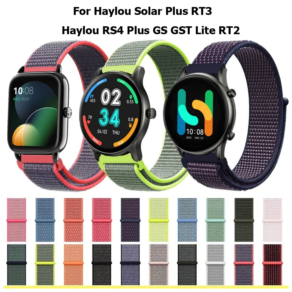 Woven Nylon Loop Strap - 20mm/22mm Sport Bracelet Watchband