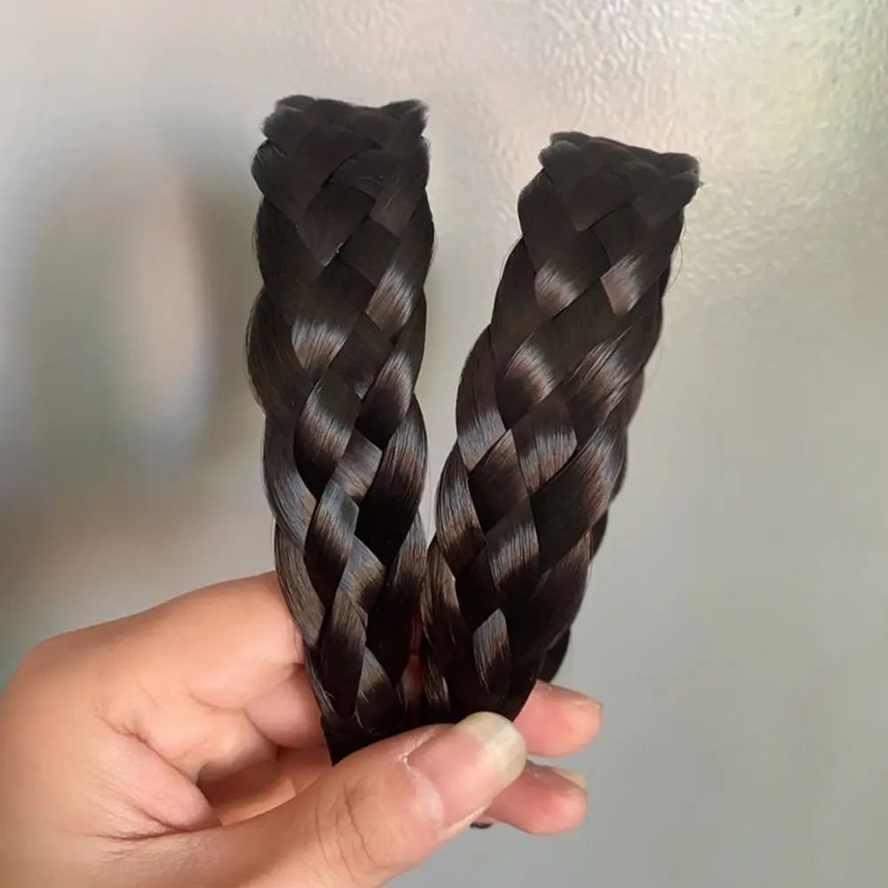 

Braid Non-slip For Girl High Cranial Top Artifact For Women Wide Hair Hoop Korean Style Headwear Wig Headband Female Hairbands