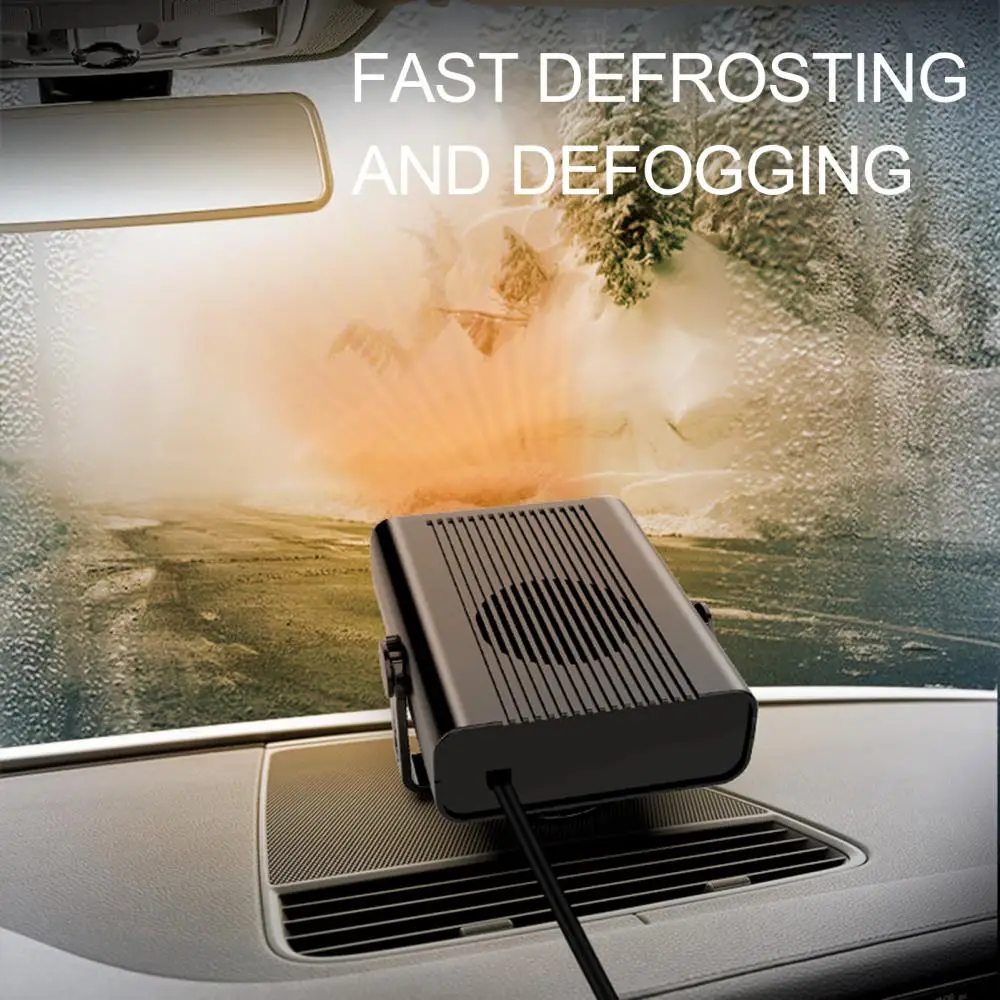 Car Heater Winter Portable Fan Electric 12/24V Windscreen Defroster Demister