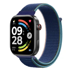Nylon Sport Replacement Strap - Smartwatch Bracelet Accessory - mi band 8 - 9 pro (Deep navy blue)