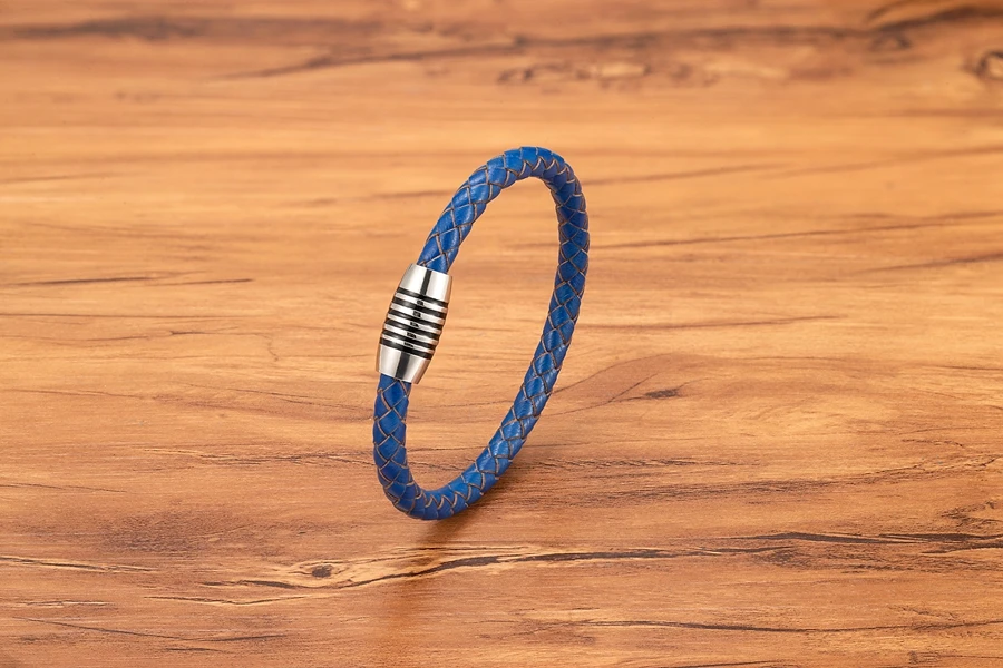 TYO Einfache Mode Stil Edelstahl Knopf männer Leder Armband Zubehör Schmuck Valentinstag Konservation Geschenk – Detail 10