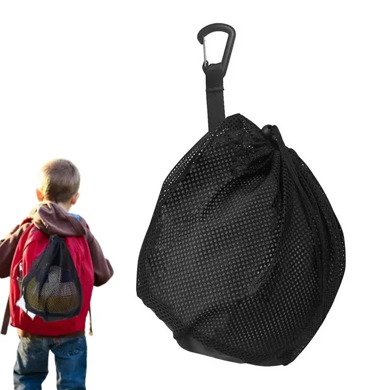 Portable Basketball Backpack Outdoor Sports Mesh Carry Bag Football Soccer Volleyball Traveling Gym Yoga Single Ball Bag