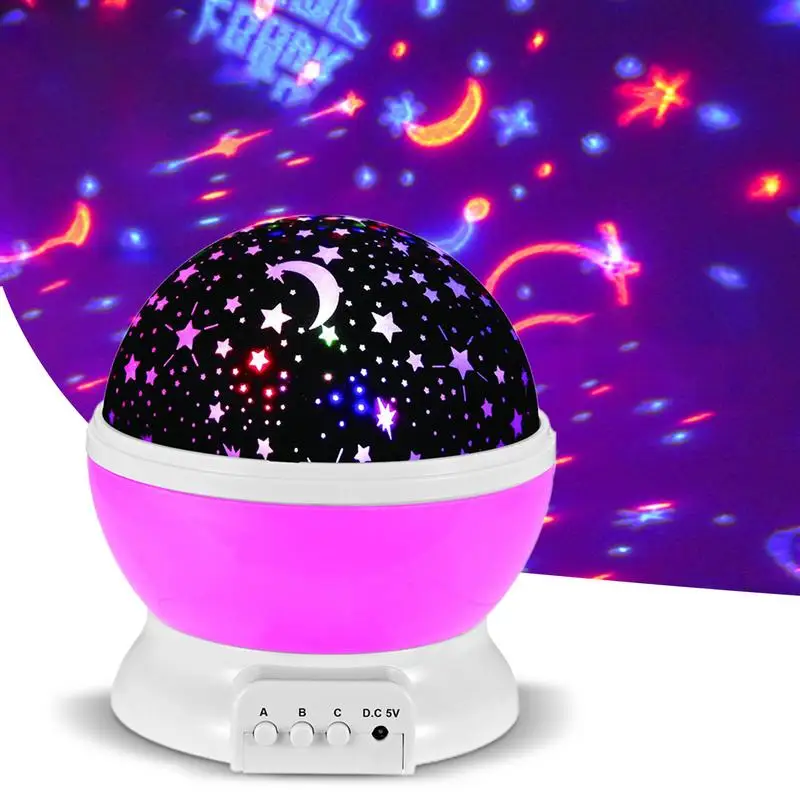 

LED Projector Rotating Star Projector Night Light With 8 Color Change LED Projecto For Children Bedroom And Party Decorations