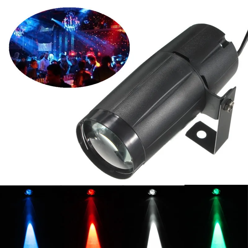 5W LED Light Beam Pinspot Light Spotlight Super Bright Lamp Mirror Balls DJ Disco Stage Lighting Effect for KTV DJ Party