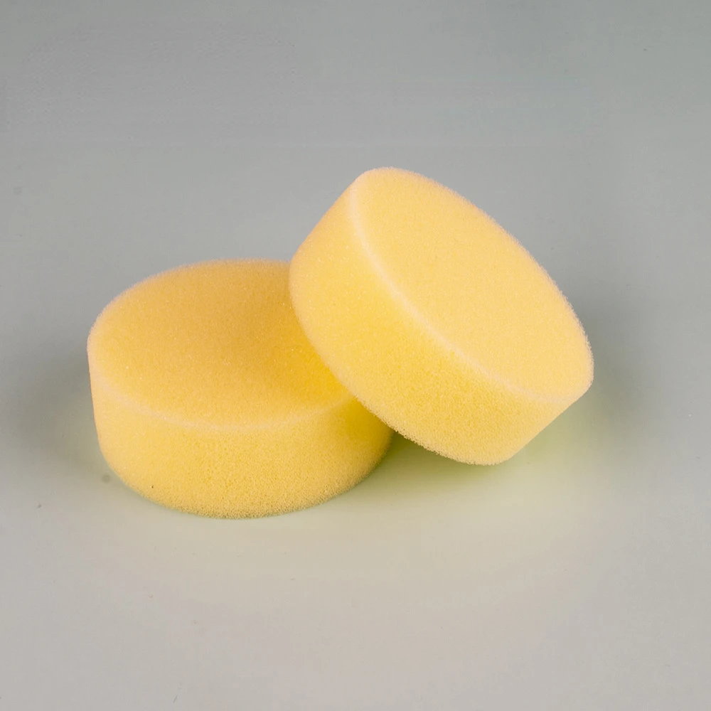 9 Pcs Round Sponge Block, Car Wash Polishing and Waxing Sponge, Dishwashing Cleaning Stain Remover Sponge 3