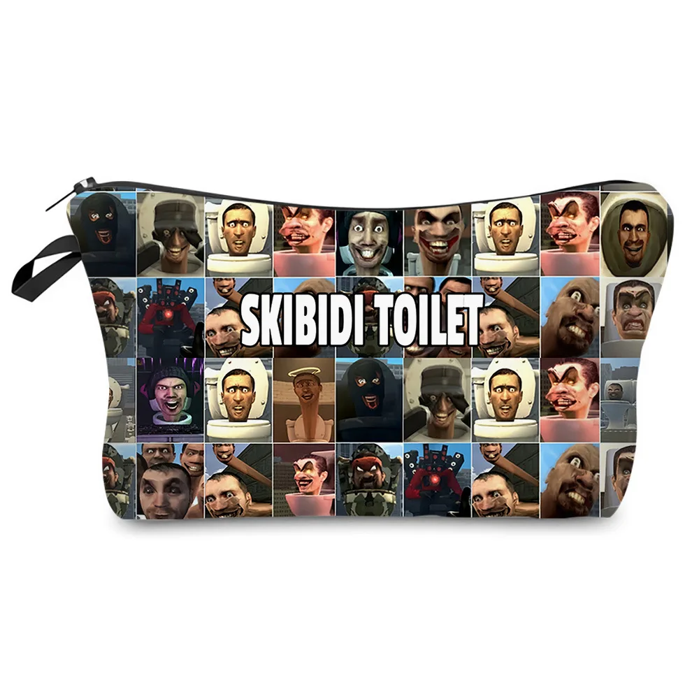 

3D Game New Product Skibidi Toilet Toilet Toilet Bag Storage Bag Toiletry Bag Birthday Gift for Girls Kids Boys