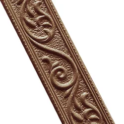 Waterproof Self - Adhesive 3D Wall Trim Sticker - Vinyl Skirting & Baseboard Decor, 230cm - 2.3m (Brown)