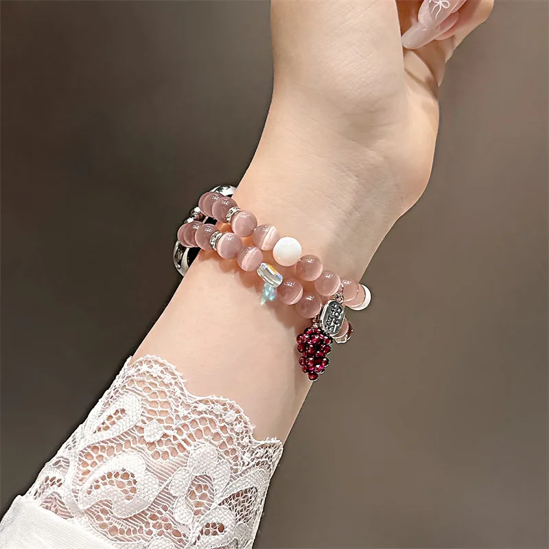 Women's Elastic Beaded Strap Bracelet
