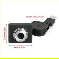 8 Million Pixels Mini Webcam for HD Web Computer Camera with Microphone for Desktop Laptop USB Plug and for Play for Vid - Image 6