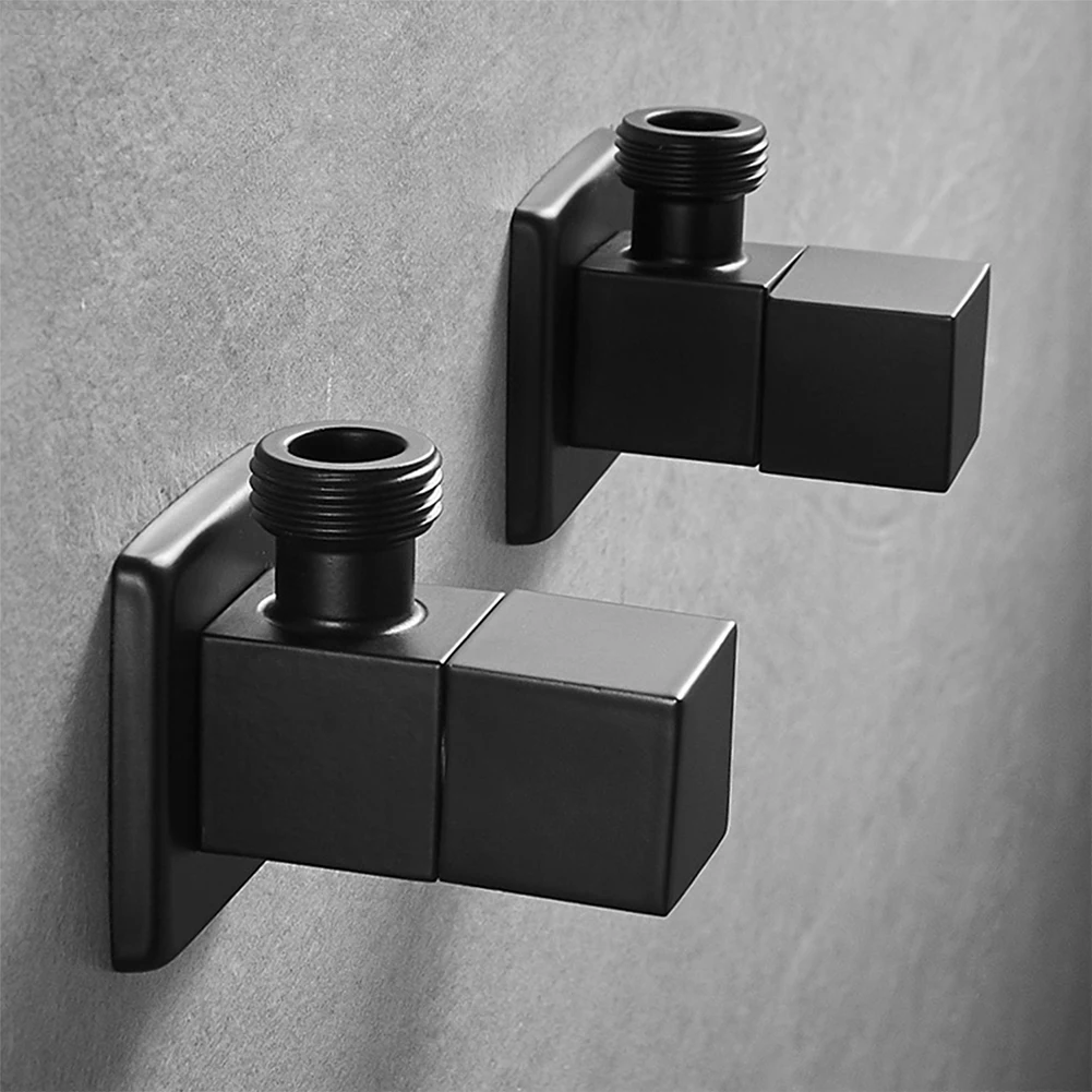 

Toilet Angle Valve Triangle Water Shut Off Valve 1/2 Inch Brass Wall-Mounted Balcony Faucet Bathroom Accessory