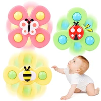 3PCS Suction Cup Fidget Spinner Toy For kids Infant Sensory Relief Stress Educational Bath Toys Baby Games Rotating Rattle Gift 1