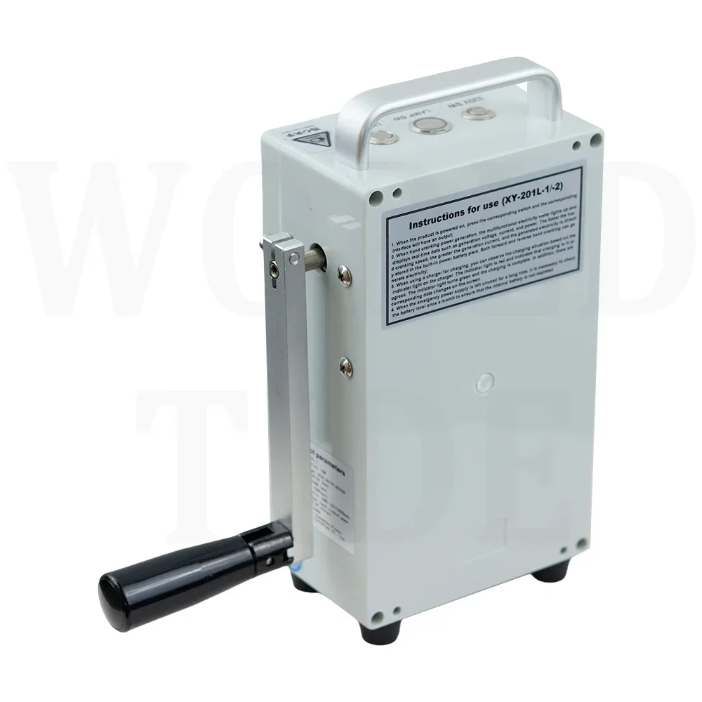 150w Crank Generators 65wh 15000mah Crank Generator Hand Crank Generator Portable Crank Power Generator with Socket, 220v Ac/Dc/Usb Hand Generator for Power Generation
