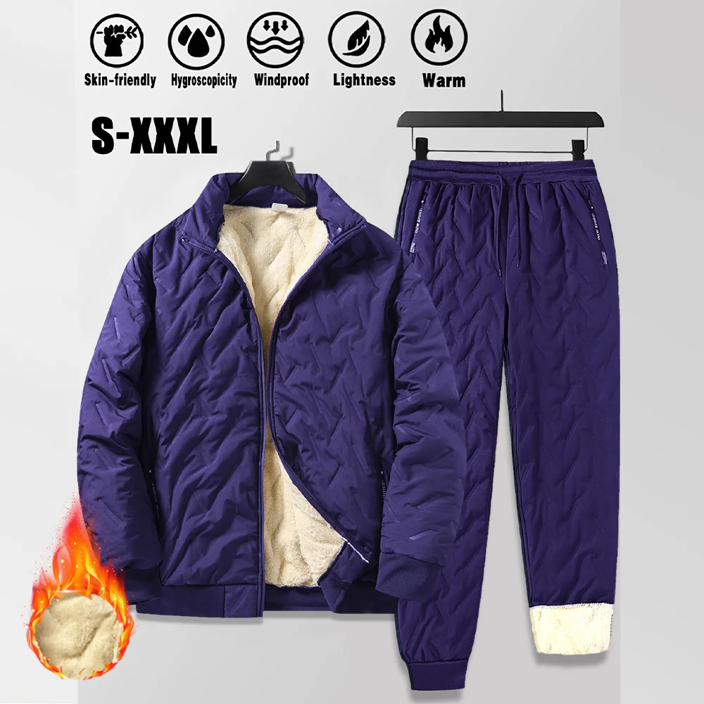 Men's Winter Sports Down Jacket and Pants Set