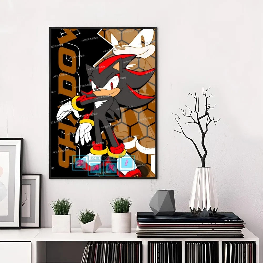 thumbnail image 1 of Póster de S-Sonic H-Hedgehogs en papel impreso para el hogar, sala de estar, dormitorio, entrada, bar, restaurante, cafetería, arte, pintura, decoración, 1 of 5