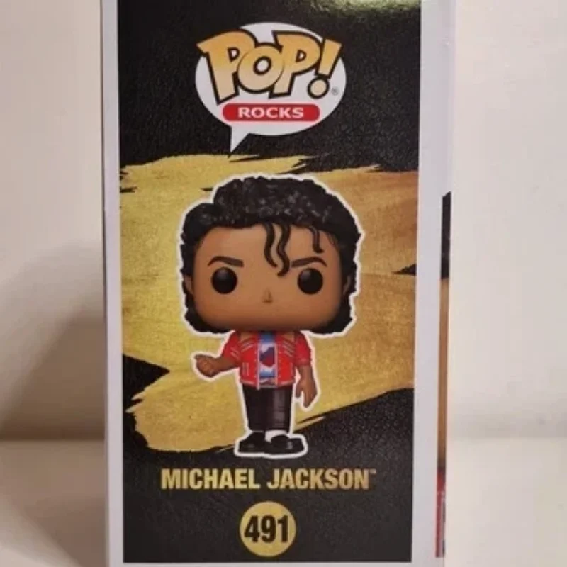 Funko Pop Rocks Michael Jackson Beat It Action Doll Model #491 Vinyl Sculpture Dolls Limited Edition Collection Fan Gifts
