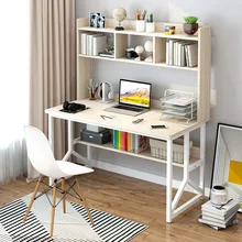 

Computer Desktop Desk Bookshelf Combination Household Simple Bedroom Junior High School Student Rental Room Office Writing Desk