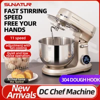 SUNATUR New!5.5L Stand Mixer Processor Planetary Cake Baking Dough Kitchen Appliance Electric Mix Blender 220V Aid Knead Machine 1