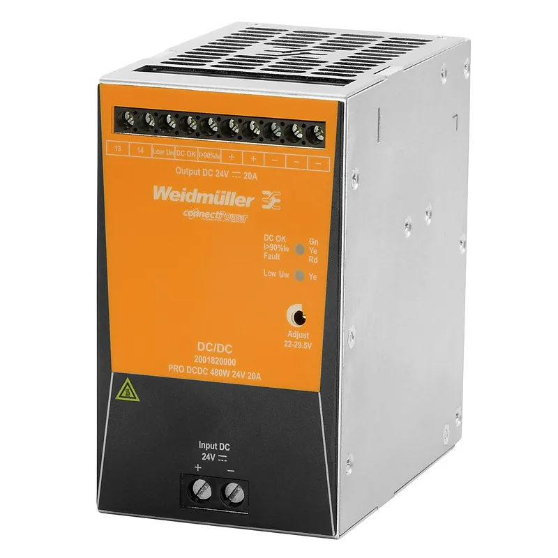 

2001820000 Weidmuller PRO DCDC 480W 24V 20A источник питания 24V DC/DC конвертер