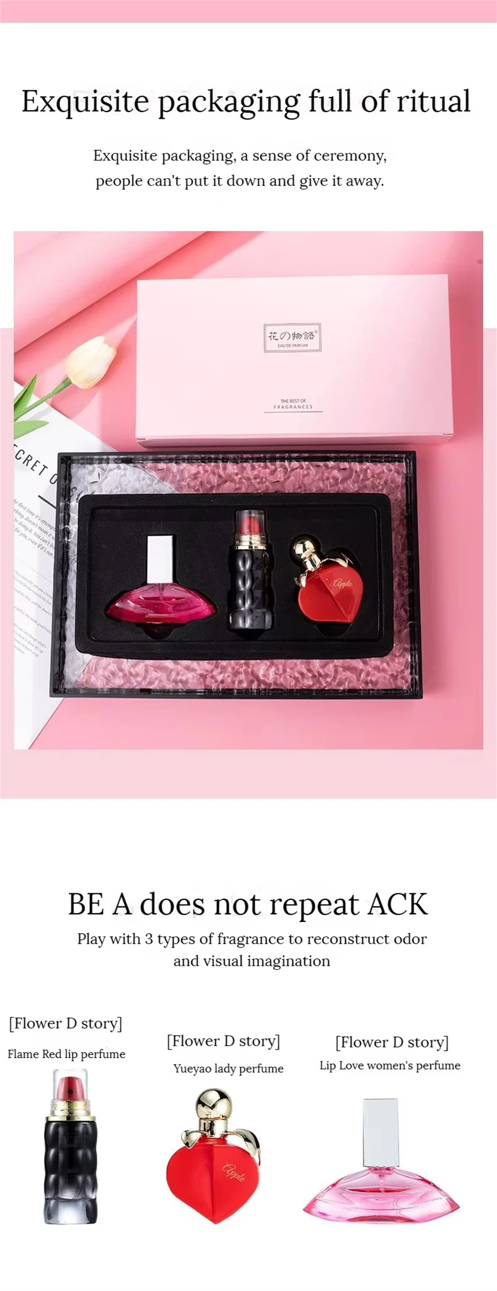 Luxuriöses Parfum-set Für Damen Mit Blumigem Eau De Parfum Duft_voghion.com