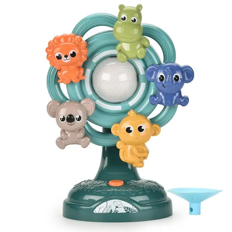 

Липкий Спиннер, высокий стул, игрушка для активности, животные, Феррис, Интерактивная игрушка с присоской, лоток для Ферриса для развития животных