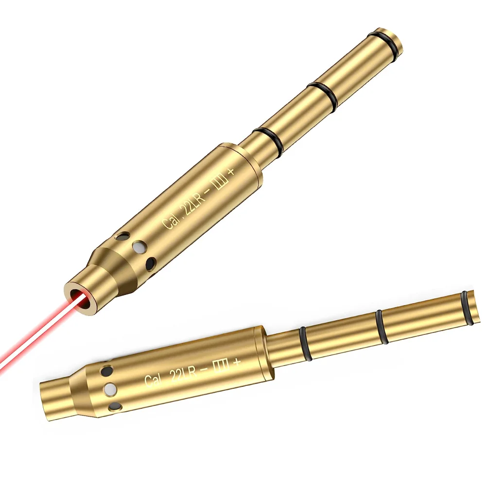 22 Laser Bore Sight .22LR Laser Boresighter .22 Collimator Red Green Bore Sighter