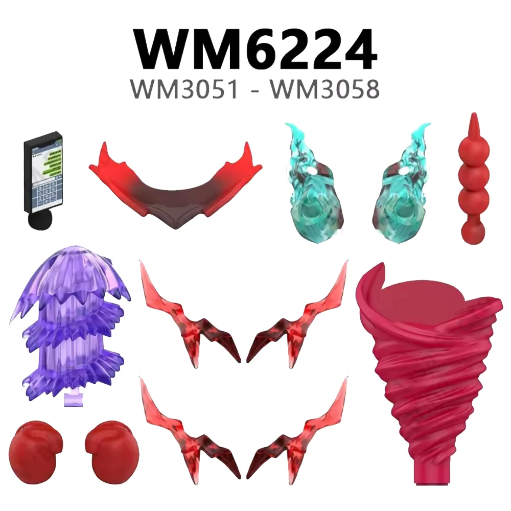 미니 피규어 액세서리 모델 빌딩 블록 장난감 조립 브릭 세트 어린이를 위한 크리스마스 선물 WM6223 WM6224