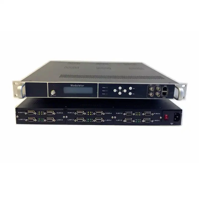 Цифровой ТВ преобразователь SD 8/12/24 AV CVBS в DVB-C QAM DVB-T MPEG2 кодировщик RF модулятор