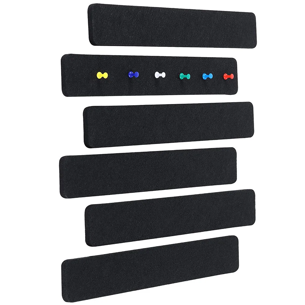 Description Picture 5 of item6PCS+35pins Frameless Cork Bulletin Board Strips for Home refrigerator Office Decoration Message Board cork board wall stickers