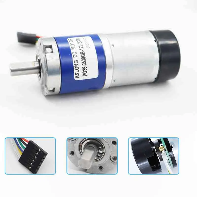 

PG36-3530GB Planetary gear Encoder motor dia 36mm planetary gearbox reducer 3530 electric reduction dc motor 12v 24v Mini engine