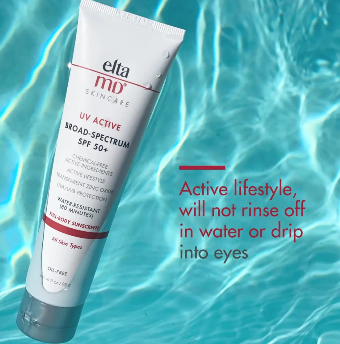 

EltaMD sunscreen Face whole body sunscreen SPF 45/50 waterproof sweat proof UV isolation refreshing summer make up cosmetic
