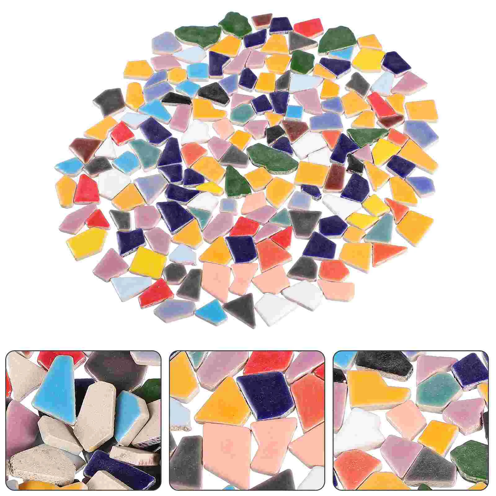 Mosaic Tiles Tile Ceramic Pieces Broken Diy Crafts Crystal Irregular