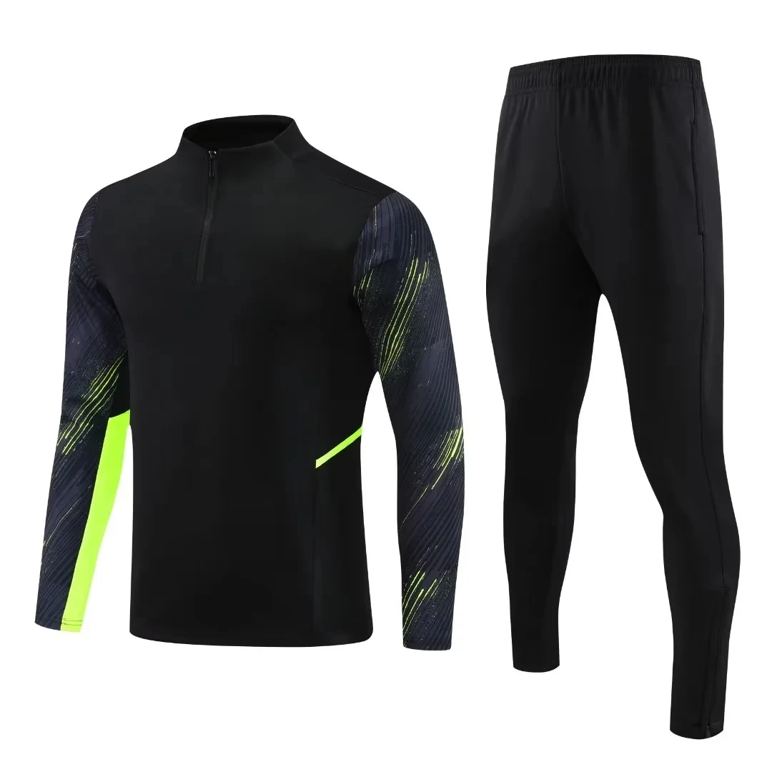 23/24 Men Warm up Half Zipper Soccer Tracksuit Autumn And Winter Football Training Long-Sleeved Suit