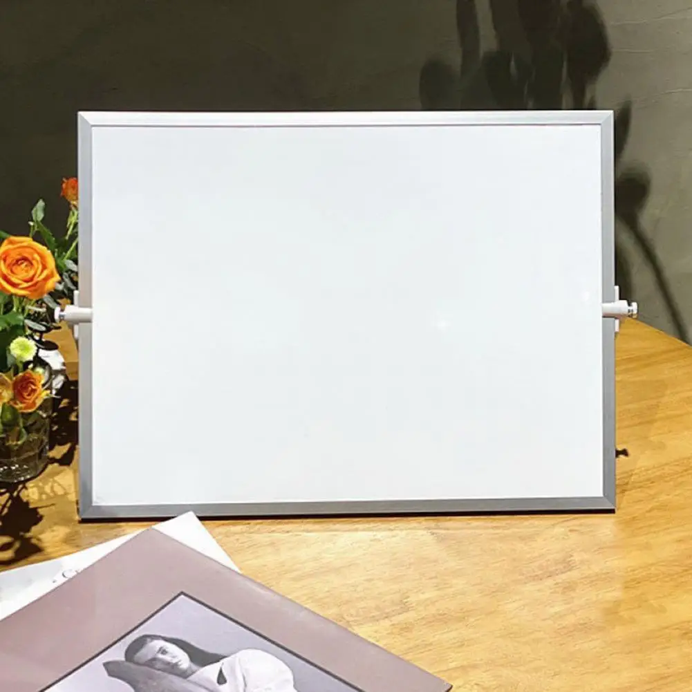 

Office Desk Whiteboard Portable Double-sided Magnetic Desktop Whiteboard Ideal for Home Office Teaching with 360 Degree