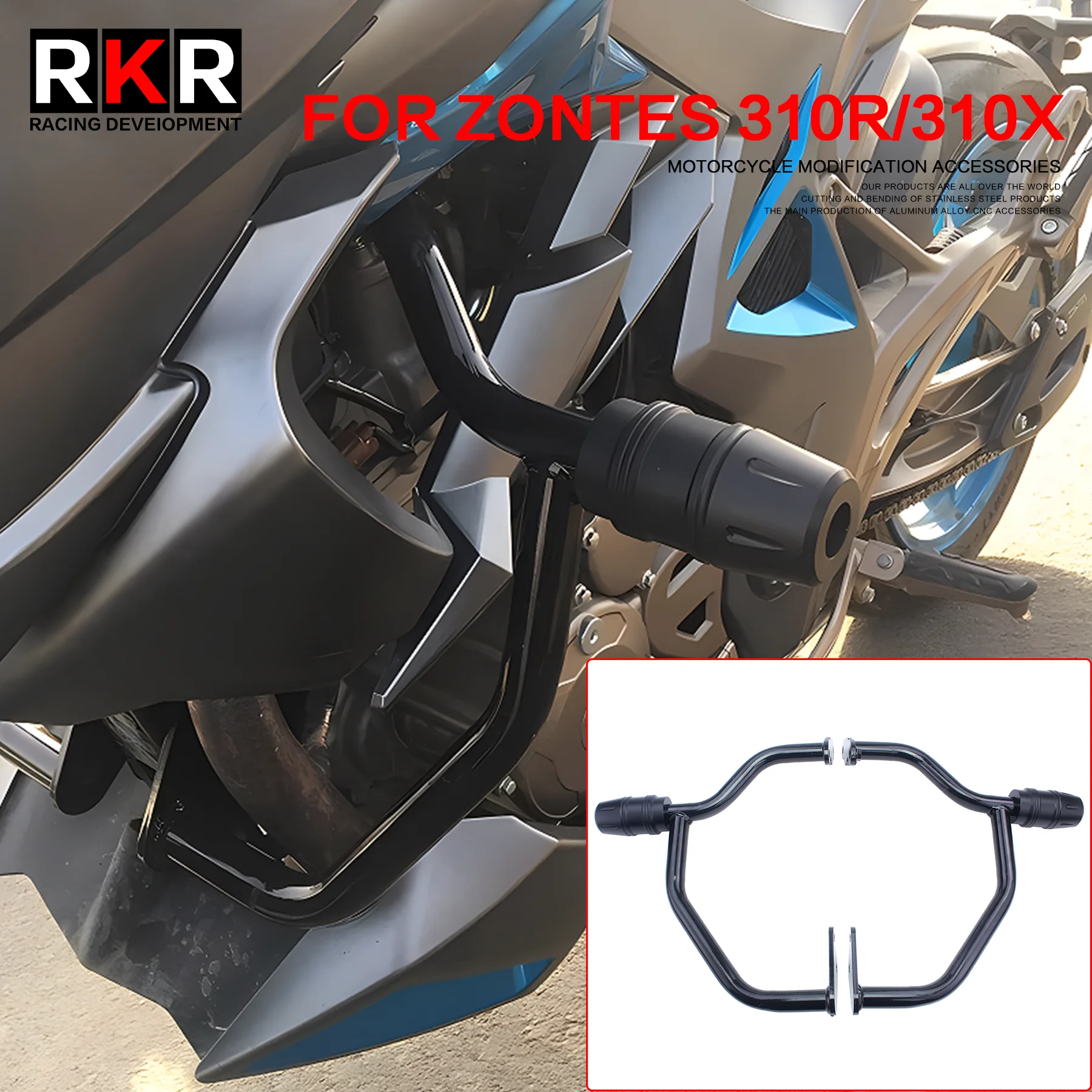 

Motorcycle Side Safety Bumper Engine Crash Bungs Sliders Guards Frame Protector for ZONTES ZT310R ZT310X 350X ZT350X 310R 310X