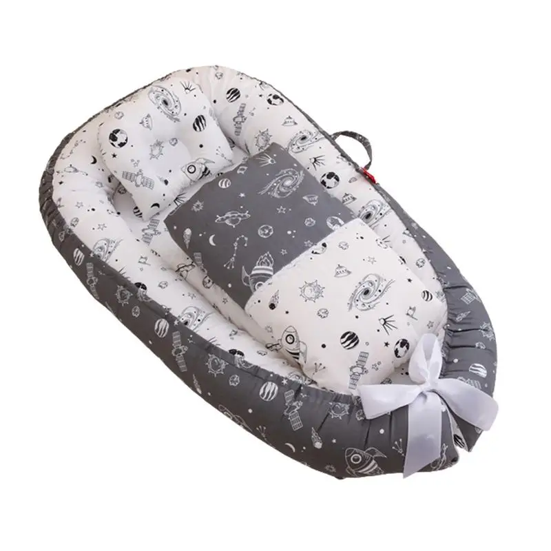 

Baby Bed Bassinet Nest Newborn Lounger Newborn Lounger Pillow Basket Portable Cot Crib Travel Cradle Cushion For Infants