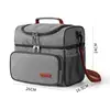 Portable Picnic Bag Grey Heat Preservation And Cold Preservation Thickening And Increasing Easy To Carry Sealing Leak-proof Blue 3
